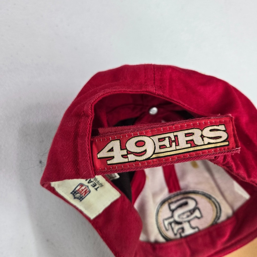 San Francisco 49ers Youth Hat OS Red Strapback Embroidered Adjustable Straps - Picture 4 of 7